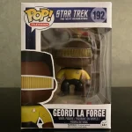 Television Star Trek The Next Generation #192 Geordi La Forge Vinyl Figure Bobblehead Vaulted Collectible With Protector Funko Pop Figure