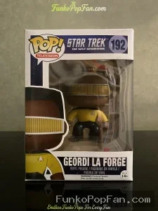 Television Star Trek The Next Generation #192 Geordi La Forge Vinyl Figure Bobblehead Vaulted Collectible With Protector Funko Pop Figure