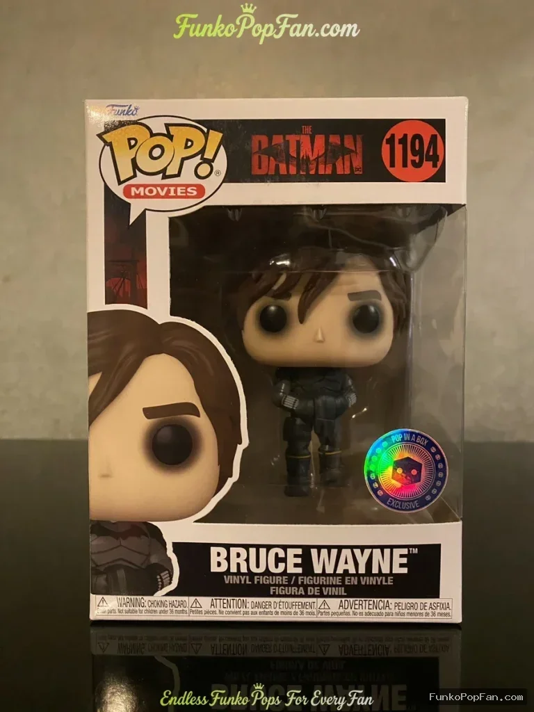 Movies Batman #1194 Bruce Wayne Vinyl Figure Bobblehead Vaulted Collectible With Protector Funko Pop Figure