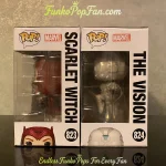 Bundle Funko Pop! Marvel WandaVision #823 Scarlet Witch / The Vision #824 Vinyl Figure Bobblehead Va - Funko Pop Figure