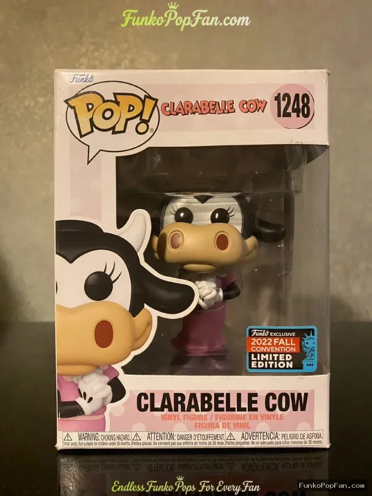 Animation The Simpsons #1248 Clarabelle Cow (2022 Fall Convention Limited Edition) Vinyl Figure Bobblehead Vaulted Collectible With Protector Funko Pop Figure