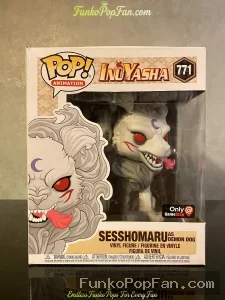 Animation Inuyasha #771 Sesshomaru Demon Dog (GameStop Exclusive) Vinyl Figure Bobblehead Vaulted Collectible With Protector Funko Pop Figure