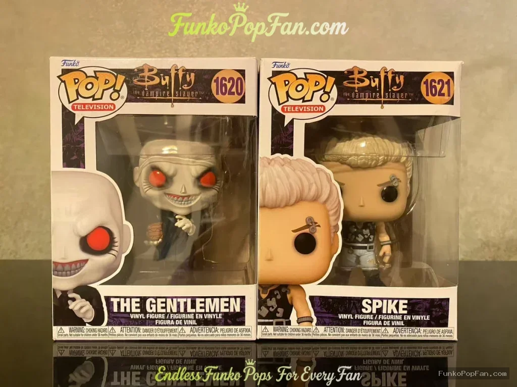Television Buffy the Vampire Slayer #1620 The Gentlemen Vinyl Figure Bobblehead Vaulted Collectible With Protector Funko Pop Figure