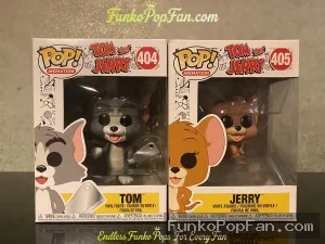 Bundle Funko Pop! Animation Tom and Jerry #404 Tom / Jerry #405 Vinyl Figure Bobblehead Vaulted Collectible With Protector Funko Pop Figure