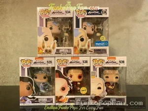 Bundle Funko Pop! Avatar The Last Airbender #534 Aang / Katara #535 / Zuko #538 / Iroh #539 Vinyl Figure Bobblehead Vaulted Collectible With Protector Funko Pop Figure