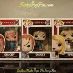 Bundle Funko Pop! Movies Child's Play #1694 Chucky / Chucky #1249 / Tiffany #1250 Vinyl Figure Bobblehead Vaulted Collectible With Protector Funko Pop Figure