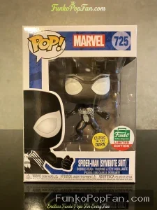 Marvel #725 Spider-Man (Symbiote Suit) Glow in the Dark | Funko Shop Limited Edition Vinyl Figure Bobblehead Vaulted Collectible With Protector Funko Pop Figure