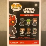 Funko Pop! Star Wars #09 Darth Maul Vinyl Figure Bobblehead Vaulted Collectible With Protector - Funko Pop Figure