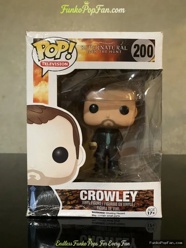 Television Supernatural #200 Crowley Vinyl Figure Bobblehead Vaulted Collectible With Protector Funko Pop Figure