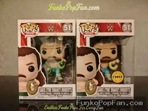 WWE Raw #51 Jake 'The Snake' Roberts Vinyl Figure Bobblehead Vaulted Collectible With Protector Funko Pop Figure