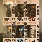 Bundle Funko Pop Marvel Venom #365 Venom / Carnage #367 / Anti-Venom #401 / Venomized Loki #368 / Ve - Funko Pop Figure