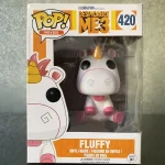 Movies Despicable Me 3 #420 Fluffy Vinyl Figure Bobblehead Vaulted Collectible With Protector Funko Pop Figure