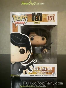 Television The Walking Dead #151 Prison Glenn Rhee Vinyl Figure Bobblehead Vaulted Collectible With Protector Funko Pop Figure