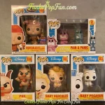 Bundle Funko Pop Disney Hercules #1329 Hercules / #380 Phil / Baby Hercules #382 / Baby Pegasus #383 Vinyl Figure Bobblehead Vaulted Collectible With Protector Funko Pop Figure