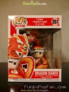 Asia China Traditions #261 Dragon Dance Vinyl Figure Bobblehead Vaulted Collectible With Protector Funko Pop Figure