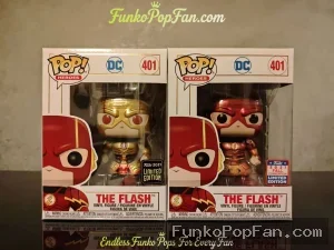 DC Heroes #401 The Flash (Limited Edition Asia 2021 Exclusive) Vinyl Figure Bobblehead Vaulted Collectible With Protector Funko Pop Figure