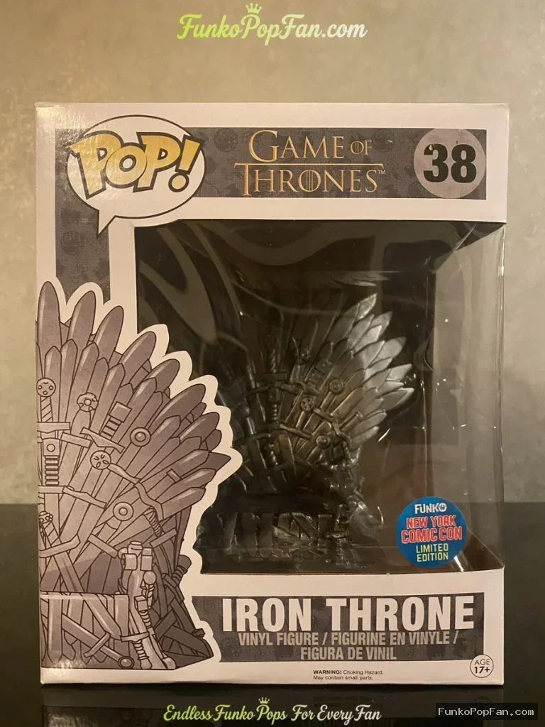 Game of Thrones Iron Throne #38 Vinyl Figure Bobblehead Vaulted Collectible With Protector Funko Pop Figure
