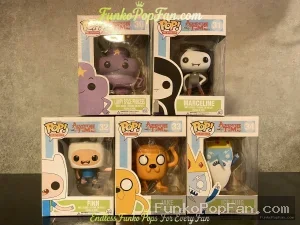 Bundle Funko Pop! Television Adventure Time #30 Lumpy Space Princess / #31 Marceline / #32 Finn / #33 Jake / #34 Ice King Vinyl Figure Bobblehead Vaulted Collectible With Protector Funko Pop Figure