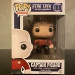 Television Star Trek #188 Captain Picard Vinyl Figure Bobblehead Vaulted Collectible With Protector Funko Pop Figure
