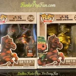 Asia Three Kingdoms #242 Guan Yu on Chi Tu Vinyl Figure Bobblehead Vaulted Collectible With Protector Funko Pop Figure