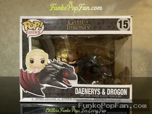 Rides Game of Thrones #15 Daenerys & Drogon Vinyl Figure Bobblehead Vaulted Collectible With Protector Funko Pop Figure