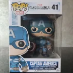 Marvel Captain America #41 Vinyl Figure Bobblehead Vaulted Collectible With Protector Funko Pop Figure