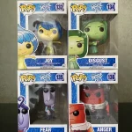 Bundle Funko Pop Inside Out #132 Joy / #134 Disgust / #135 Fear / #136 Anger Vinyl Figure Bobblehead Vaulted Collectible With Protector Funko Pop Figure