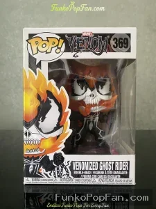 Marvel Venom #369 Venomized Ghost Rider (Walmart Exclusive) Vinyl Figure Bobblehead Vaulted Collectible With Protector Funko Pop Figure