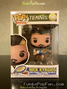 Tennis Nick Kyrgios #06 (Variant) Vinyl Figure Bobblehead Vaulted Collectible With Protector Funko Pop Figure