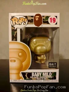 BAIT BAPE #19 Baby Milo (BAIT Exclusive) Vinyl Figure Bobblehead Vaulted Collectible With Protector Funko Pop Figure