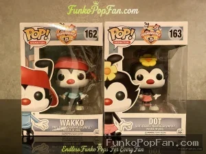 Bundle Funko Pop! Animation Animaniacs #162 Wakko / Dot #163 Vinyl Figure Bobblehead Vaulted Collectible With Protector Funko Pop Figure