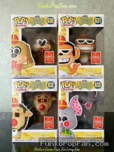 Bundle Funko Pop! Banana Splits #630 FLEEGLE #631 BINGO #632 DROOPER #633 SNORKY (Summer Convention Exclusive) Vinyl Figure Bobblehead Vaulted Collectible With Protector Funko Pop Figure
