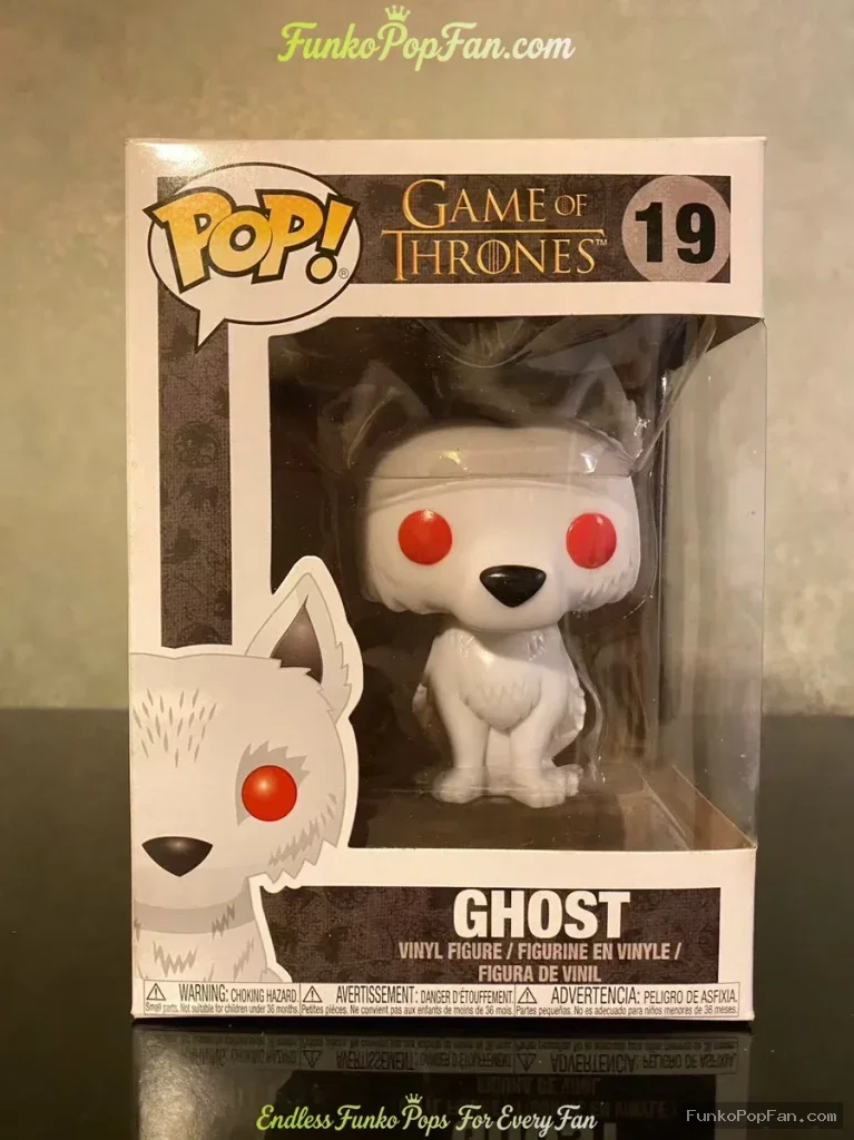 Game of Thrones #19 Ghost Vinyl Figure Bobblehead Vaulted Collectible With Protector Funko Pop Figure