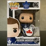 Hockey Toronto Maple Leafs #30 Frederik Andersen (Canada Exclusive) Vinyl Figure Bobblehead Vaulted Collectible With Protector Funko Pop Figure