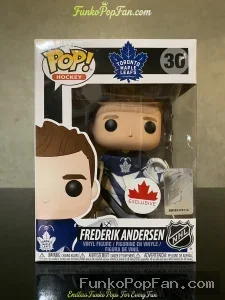 Hockey Toronto Maple Leafs #30 Frederik Andersen (Canada Exclusive) Vinyl Figure Bobblehead Vaulted Collectible With Protector Funko Pop Figure