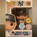 Sports Legends #11 Derek Jeter (Chase) Vinyl Figure Bobblehead Vaulted Collectible With Protector Funko Pop Figure