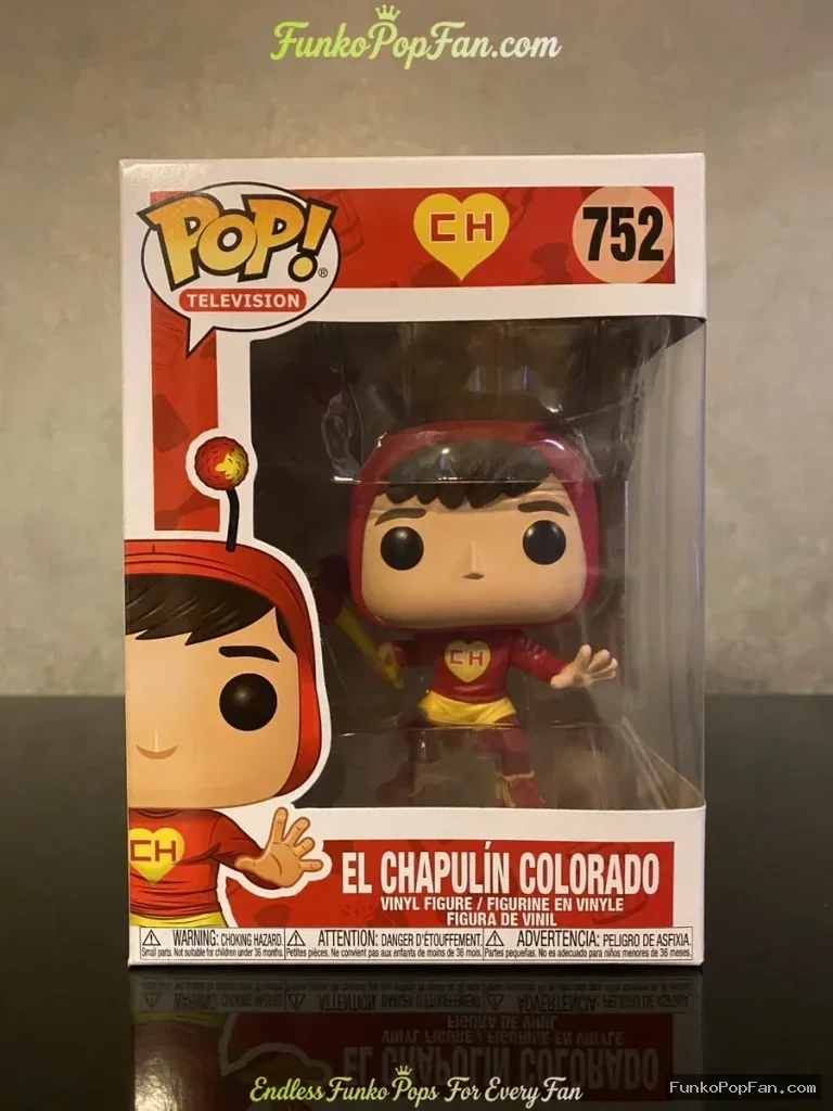 Television #752 El Chapulin Colorado Vinyl Figure Bobblehead Vaulted Collectible With Protector Funko Pop Figure