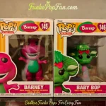 Retro Toys Barney #145 Barney / Baby Bop #146 Vinyl Figure Bobblehead Vaulted Collectible With Protector Funko Pop Figure