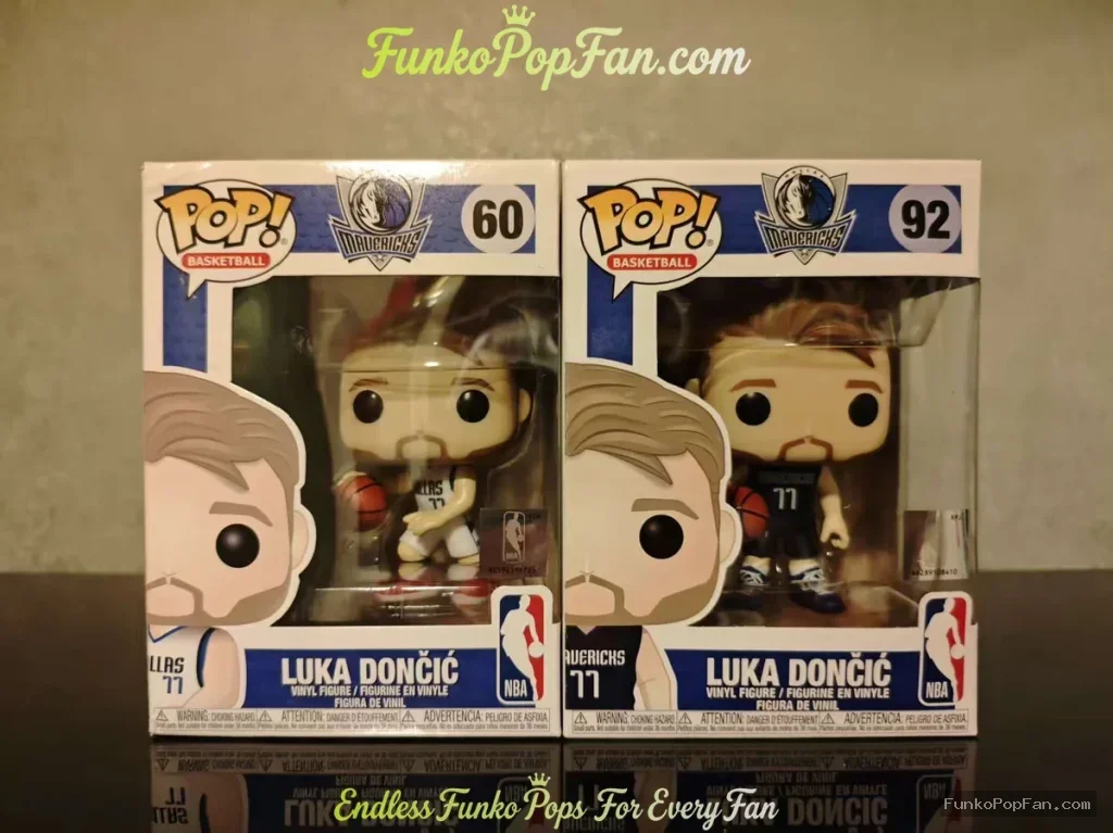 Basketball Dallas Mavericks #60 Luka Doni / #92 Vinyl Figure Bobblehead Vaulted Collectible With Protector Funko Pop Figure
