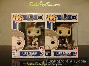 Basketball Dallas Mavericks #60 Luka Doni / #92 Vinyl Figure Bobblehead Vaulted Collectible With Protector Funko Pop Figure
