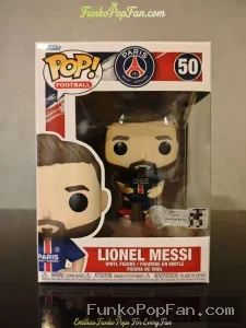2022 Funko Pop Football Paris Saint-Germain Lionel Messi #50 Vaulted Vinyl Figure Bobblehead Vaulted Collectible With Protector Funko Pop Figure