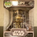 Star Wars Deluxe #277 C-3PO Vinyl Figure Bobblehead Vaulted Collectible With Protector Funko Pop Figure