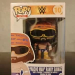 WWE #10 Macho Man Randy Savage Vinyl Figure Bobblehead Vaulted Collectible With Protector Funko Pop Figure