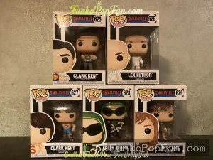 Bundle Funko Pop! Smallville Clark Kent #625 / Lex Luthor #626 / Clark Kent #627 / Green Arrow #628 / Lois Lane #629 Vinyl Figure Bobblehead Vaulted Collectible With Protector Funko Pop Figure