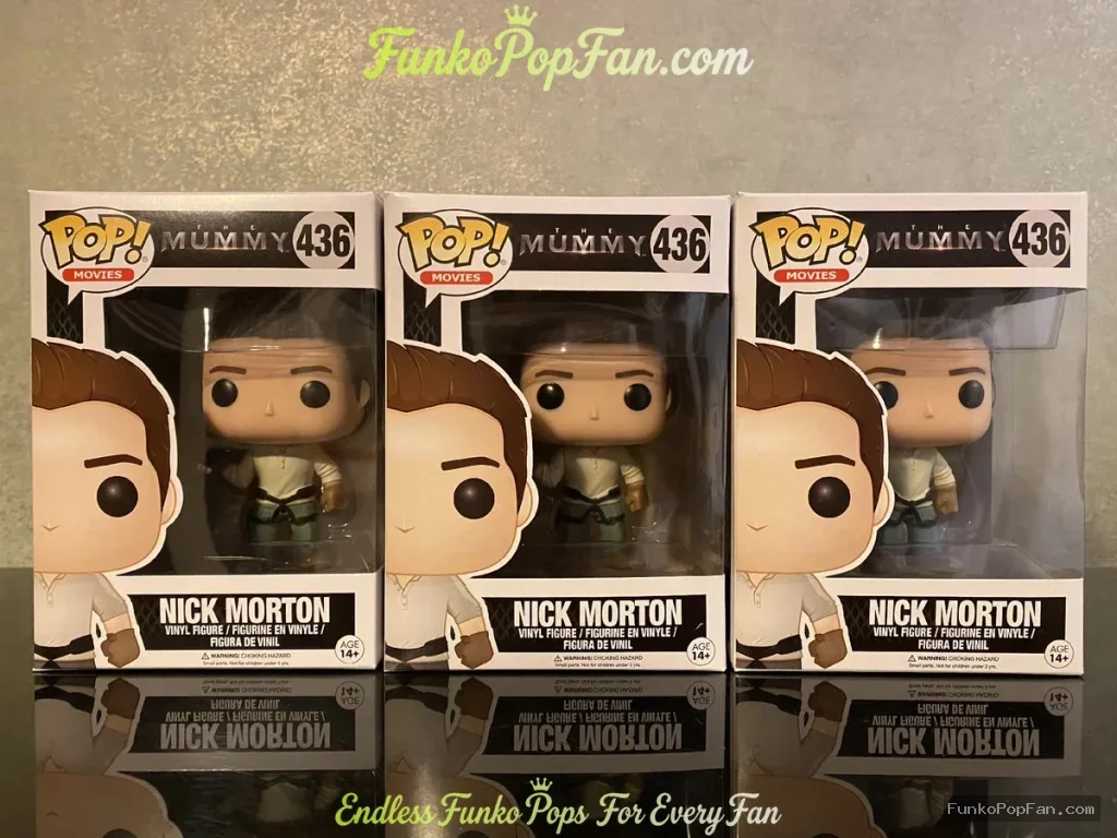 1 pc Funko Pop! Mummy The Mummy #436 Nick Morton Vinyl Figure Bobblehead Vaulted Collectible With Protector Funko Pop Figure