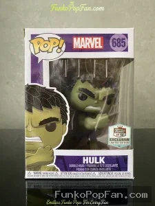 Marvel #685 Hulk (Funko HQ Exclusive) Vinyl Figure Bobblehead Vaulted Collectible With Protector Funko Pop Figure