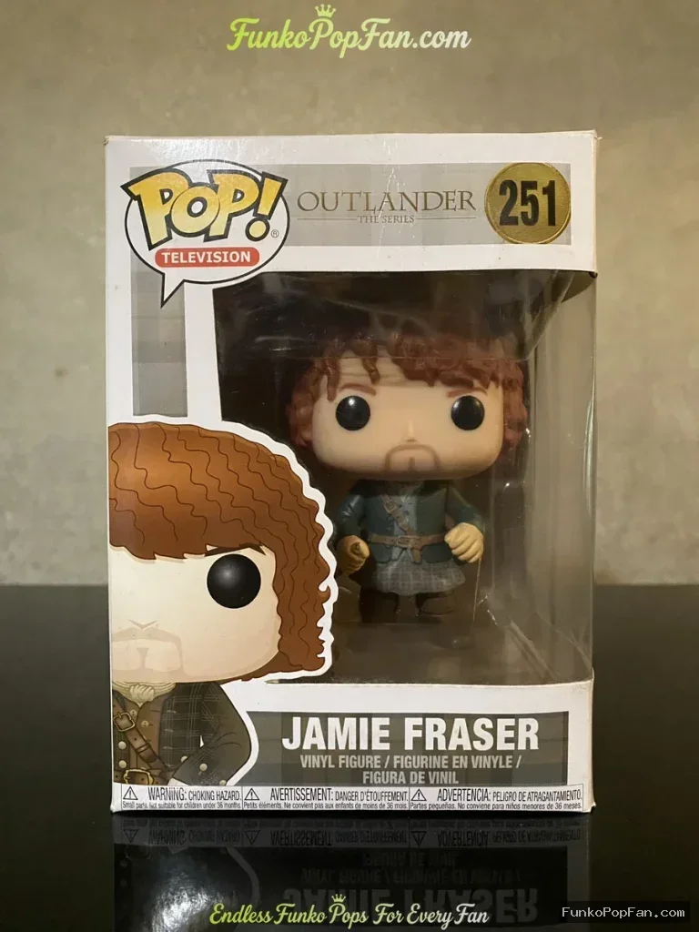 Television Outlander #251 Jamie Fraser Vinyl Figure Bobblehead Vaulted Collectible With Protector Funko Pop Figure