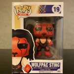 WWE Wolfpac Sting #19 (GameStop Exclusive) Vinyl Figure Bobblehead Vaulted Collectible With Protector Funko Pop Figure