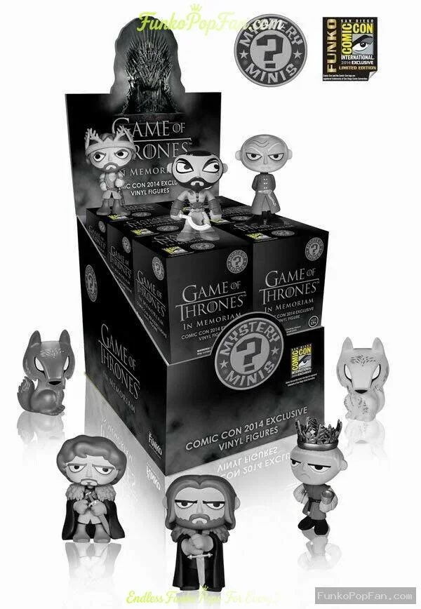 Game of Thrones Mystery Minis #001 (Comic Con 2014 Exclusive) Vinyl Figure Bobblehead Vaulted Collectible With Protector Funko Pop Figure