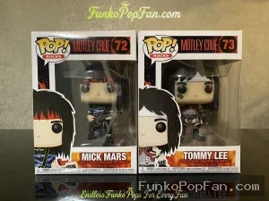 Bundle Funko Pop! Rocks Motley Crue #72 Mick Mars / #73 Tommy Lee Vinyl Figure Bobblehead Vaulted Collectible With Protector Funko Pop Figure